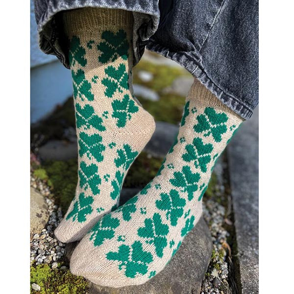 Joyful Colorwork Socks - Shamrock