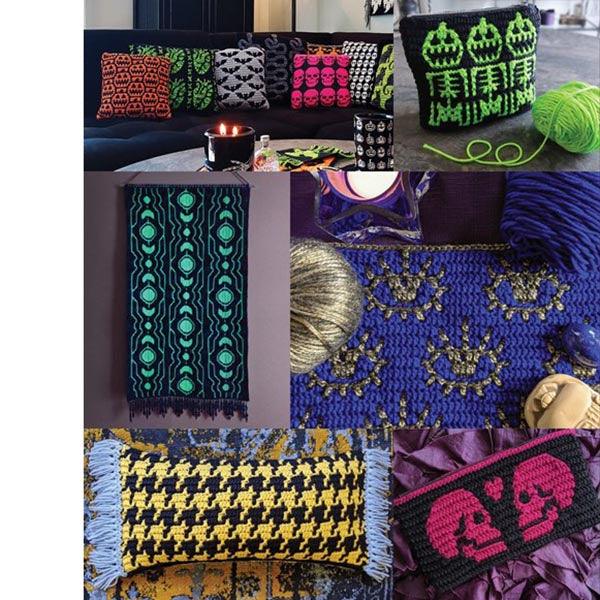 Dark & Dramatic Mosaic Crochet - a