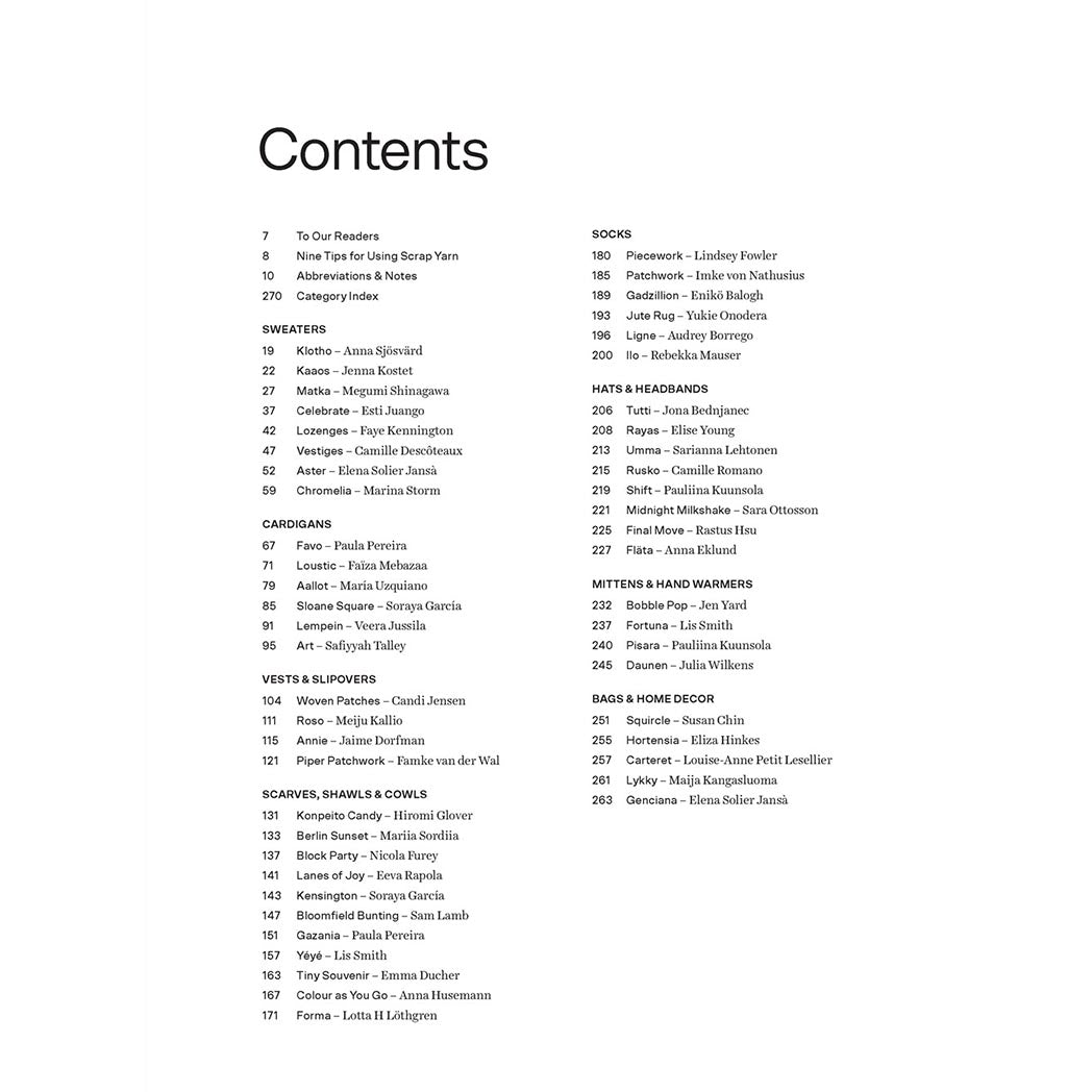 52 Weeks of Scraps - Table of Contents 
