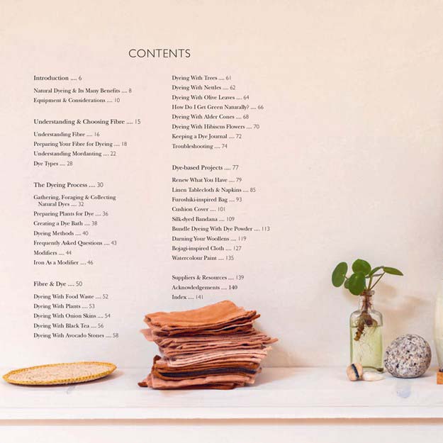 Natural Dyeing - Table of Contents