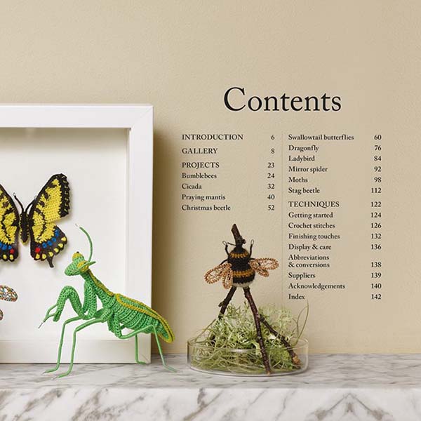 Crocheted Bees, Bugs & Butterflies - Table of Contents