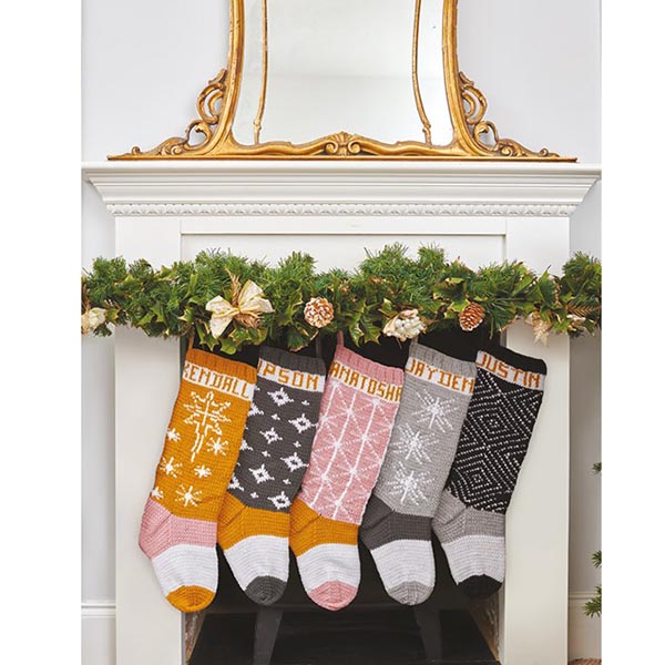 Knitted Christmas Stockings - 4
