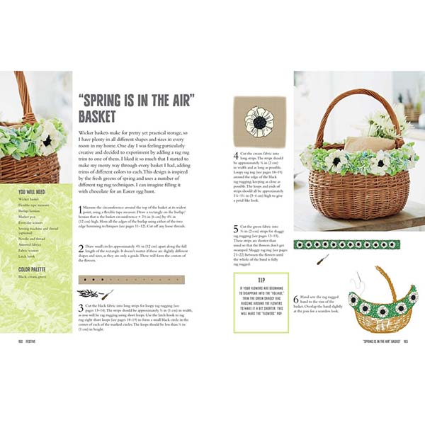 Rag Rugs, Pillows, & More - Basket