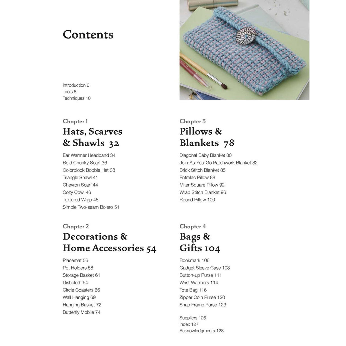 Tunisian Crochet for Beginners: 30 Easy Projects - Table of Contents