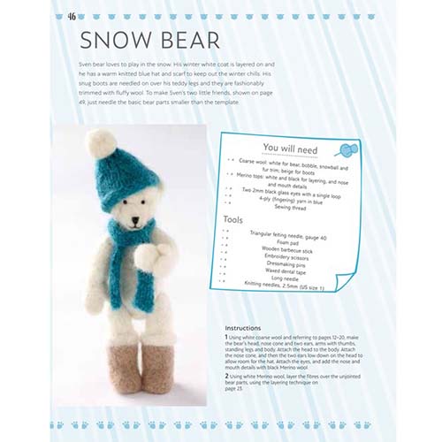 Needle Felting Teddy Bears for Beginners - Project C