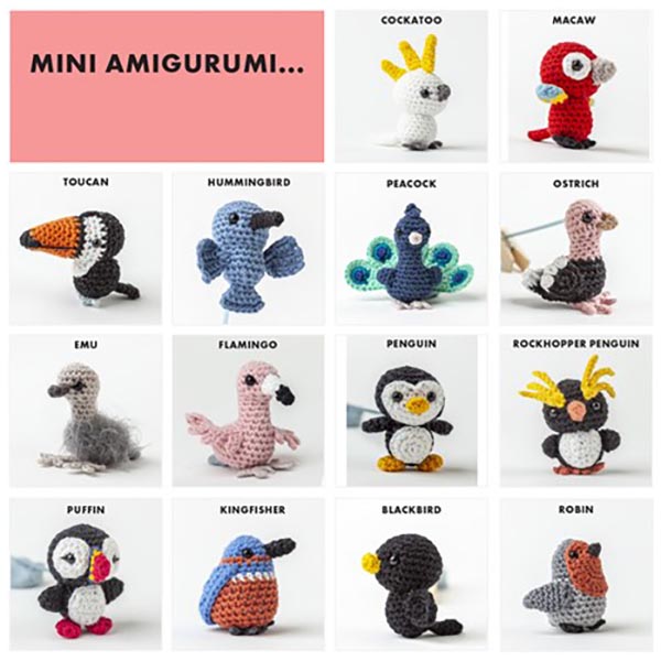 Mini Amigurumi Birds - Table of Contents