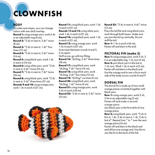 Mini Amigurumi Ocean - C