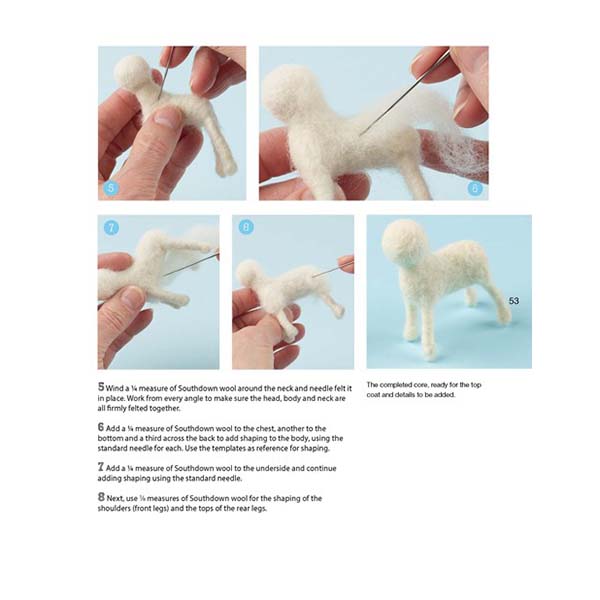 Cute Dogs to Needle Felt - Instructions