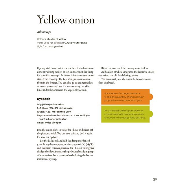 Natural Yarn Dyes - a