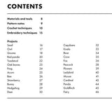 Mini Amigurumi Woodland - Table of Contents