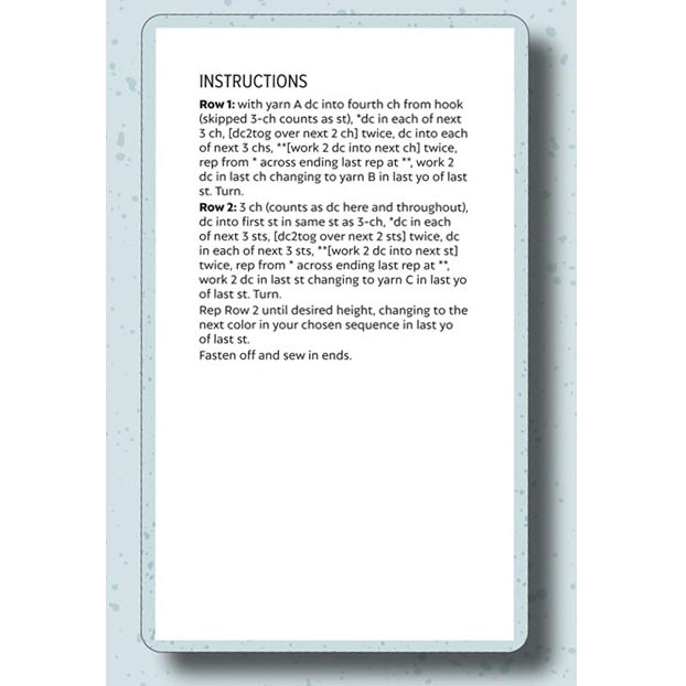 Bella Coco’s Crochet Stitch Card Deck - d