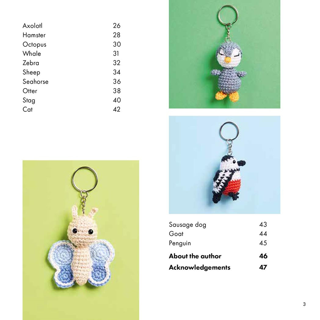 Mini Amigurumi Bag Charms - Table Of Contents Continued