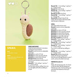 Mini Amigurumi Bag Charms - Snail Pattern