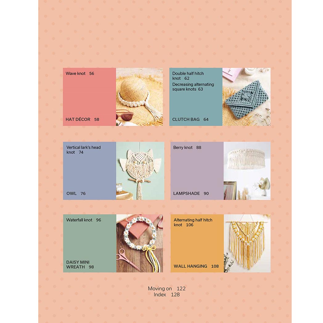 The Beginner's Guide to Macrame - Table of Contents Cont.