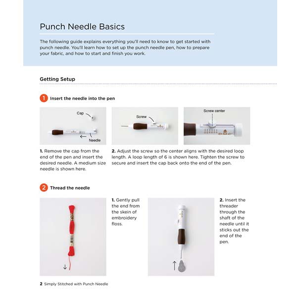 Simply Stitched with Punch Needle - Instructions