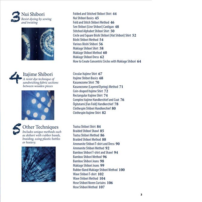 Japan Blue Indigo Dyeing Techniques - Contents 2
