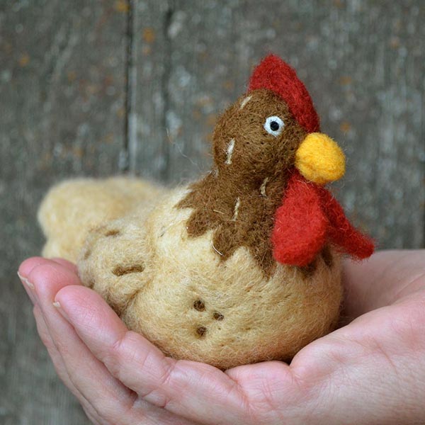 Bear Creek Felting Kit - Brown Chicken - B