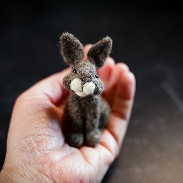 Bear Creek Felting Kit - Bunny | The Woolery Bear Creek Felting Kit - Bunny | The Woolery