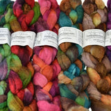 Frabjous Fibers Hand Dyed Wool Top - Braids