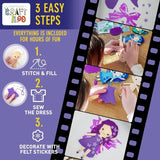 Craftiloo Sewing Kit for Kids - Fairy Elves - Steps