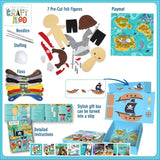 Craftiloo Sewing Kit for Kids - Pirates - Contents