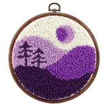 Craft Habit Punch Needle Kit - Purple Piedmont