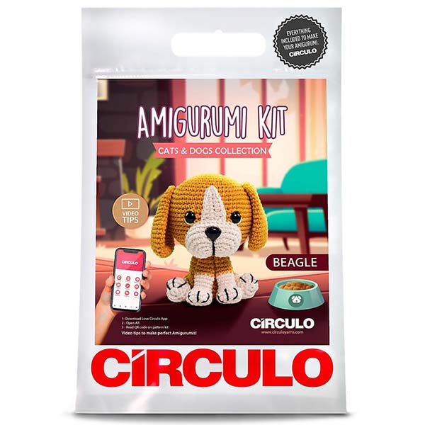 Circulo Amigurumi Kit - Beagle - 7891113091565