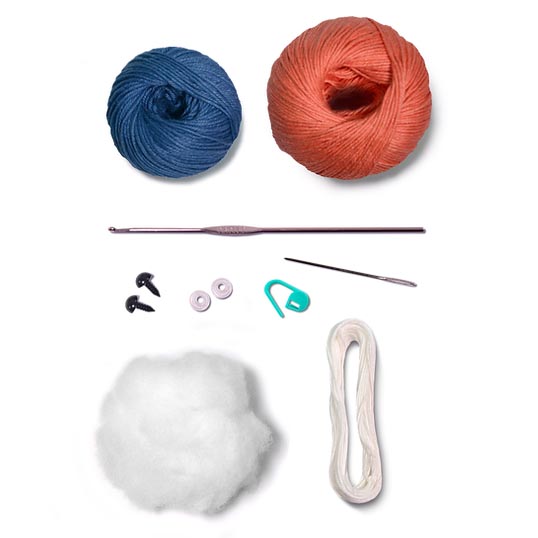 Circulo Amigurumi Kit - Baby T-Rex - Contents