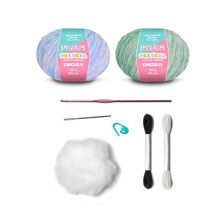 Circulo Amigurumi Kit - Octopus - Color 01 - Contents