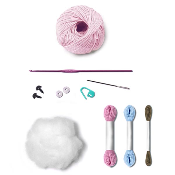Circulo Amigurumi Kit - Piglet - Contents