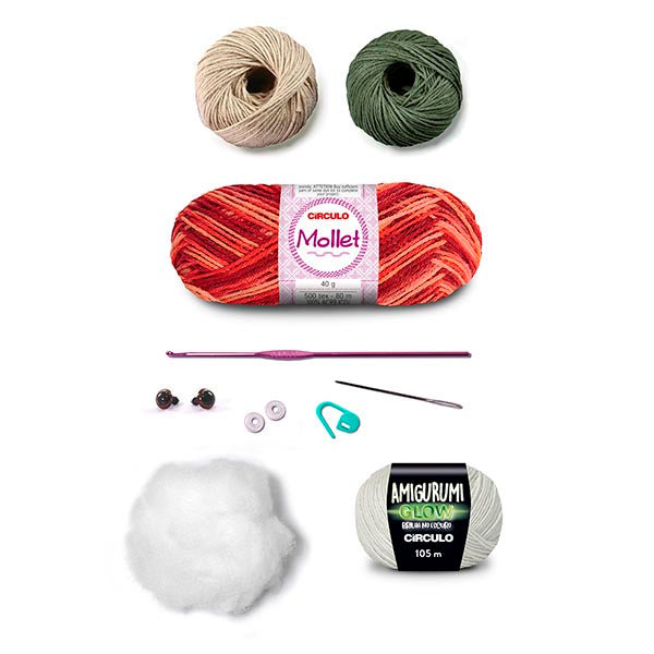 Circulo Amigurumi Kit - Dunaz the Elf - Materials