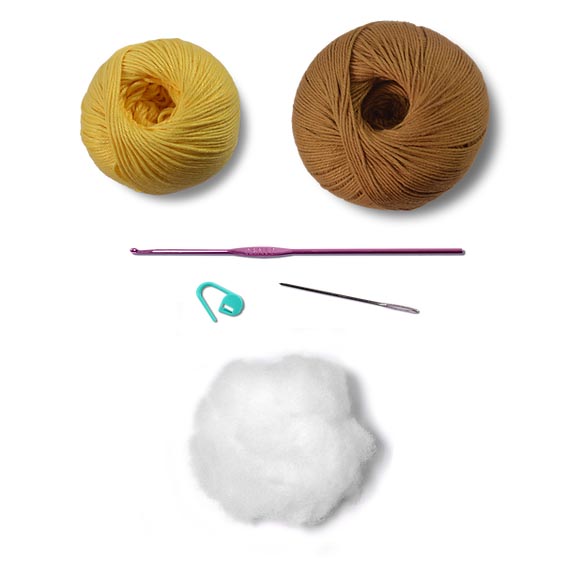 Amigurumi Kit Lovey Blanket - Lion - Contents