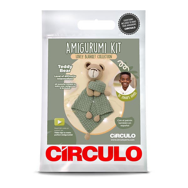 Amigurumi Kit Lovey Blanket - Teddy Bear - 7891113177108
