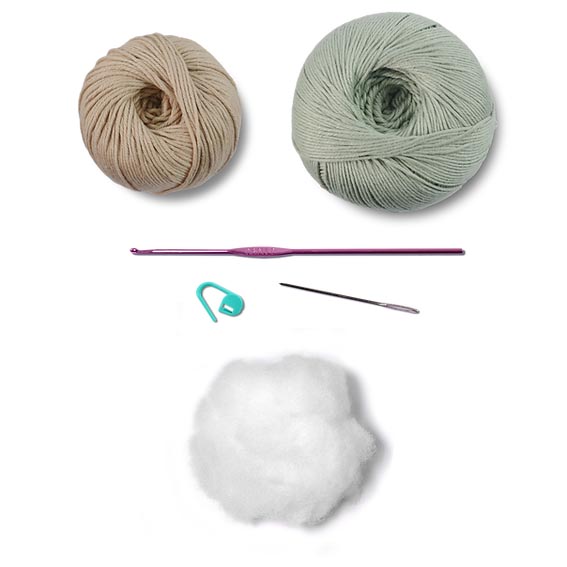 Amigurumi Kit Lovey Blanket - Teddy Bear - Contents