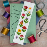 The Crafty Kit Company Cross Stitch Bookmark Kit - Cottage Garden