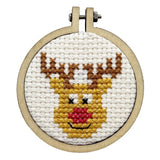 The Crafty Kit Company Cross Stitch Kit - Rudolf - The Woolery