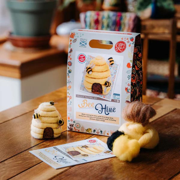 Bee Hive Needle Felting Craft Kit Lifestyle