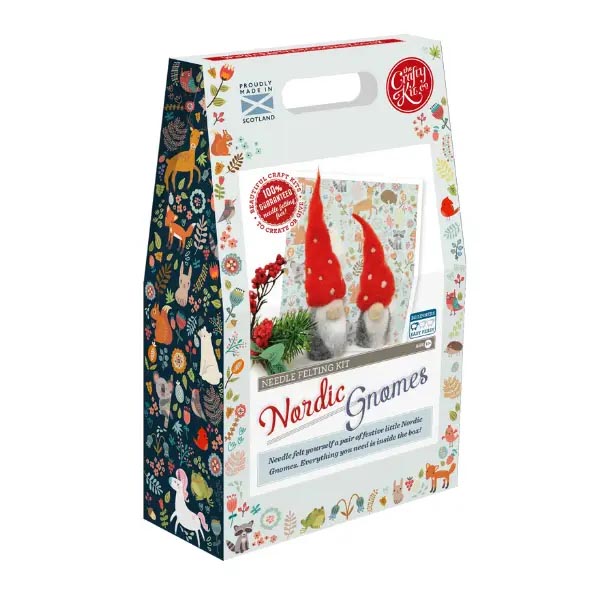 Nordic Gnomes Needle Felting Craft Kit Package