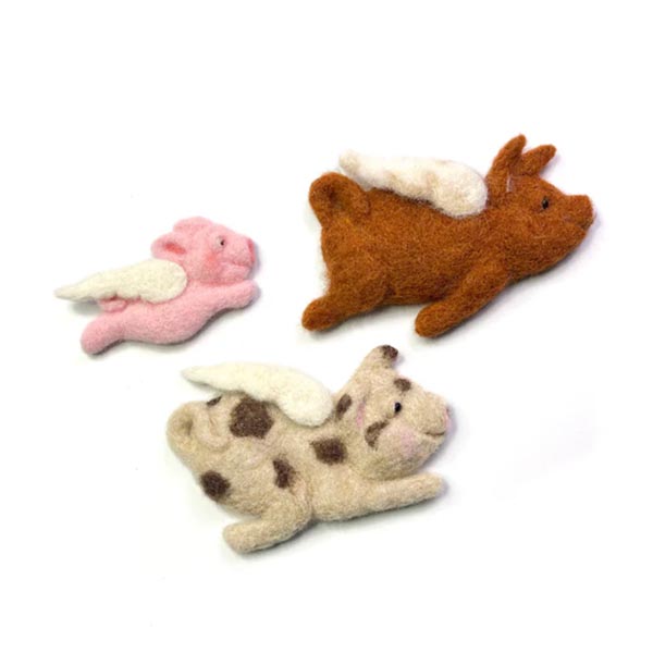 Flying Pigs Needle Felting Craft Kit - 5060347383476