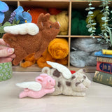 Flying Pigs Needle Felting Craft Kit Action