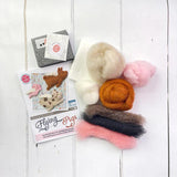 Flying Pigs Needle Felting Craft Kit Contents