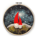 Nordic Gnomes in a Hoop Needle Felting Craft Kit - 5060347383506