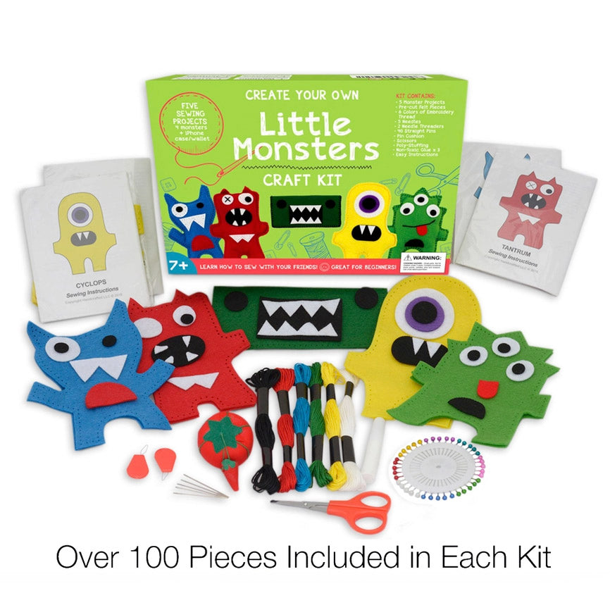 Little Monsters Sewing Kit - Contents