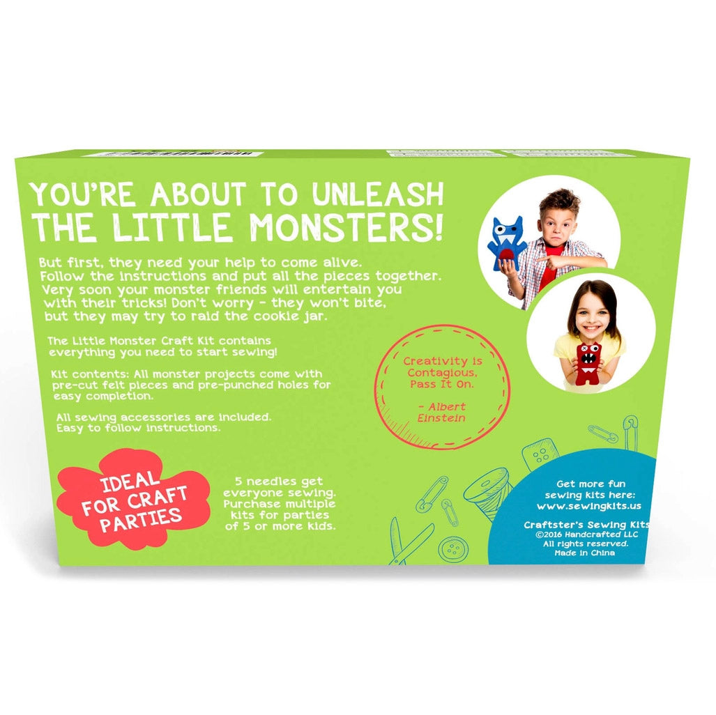 Little Monsters Sewing Kit - Box