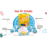 Lean to Knit Kit - Contents