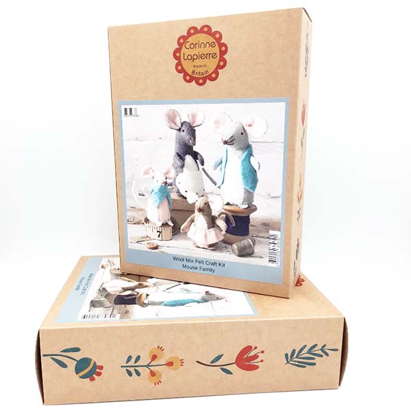 Mouse Family Felt Craft Kit - Box