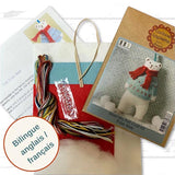 Polar Bear Felt Craft Kit - Contents