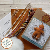 Gingerbread Man Felt Craft Kit - Contents