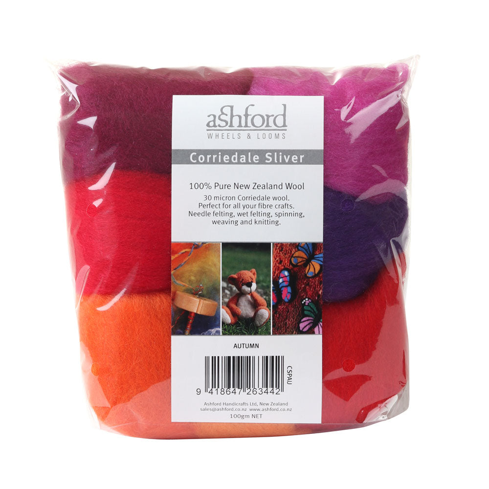 Ashford Corriedale Wool Felting Pack