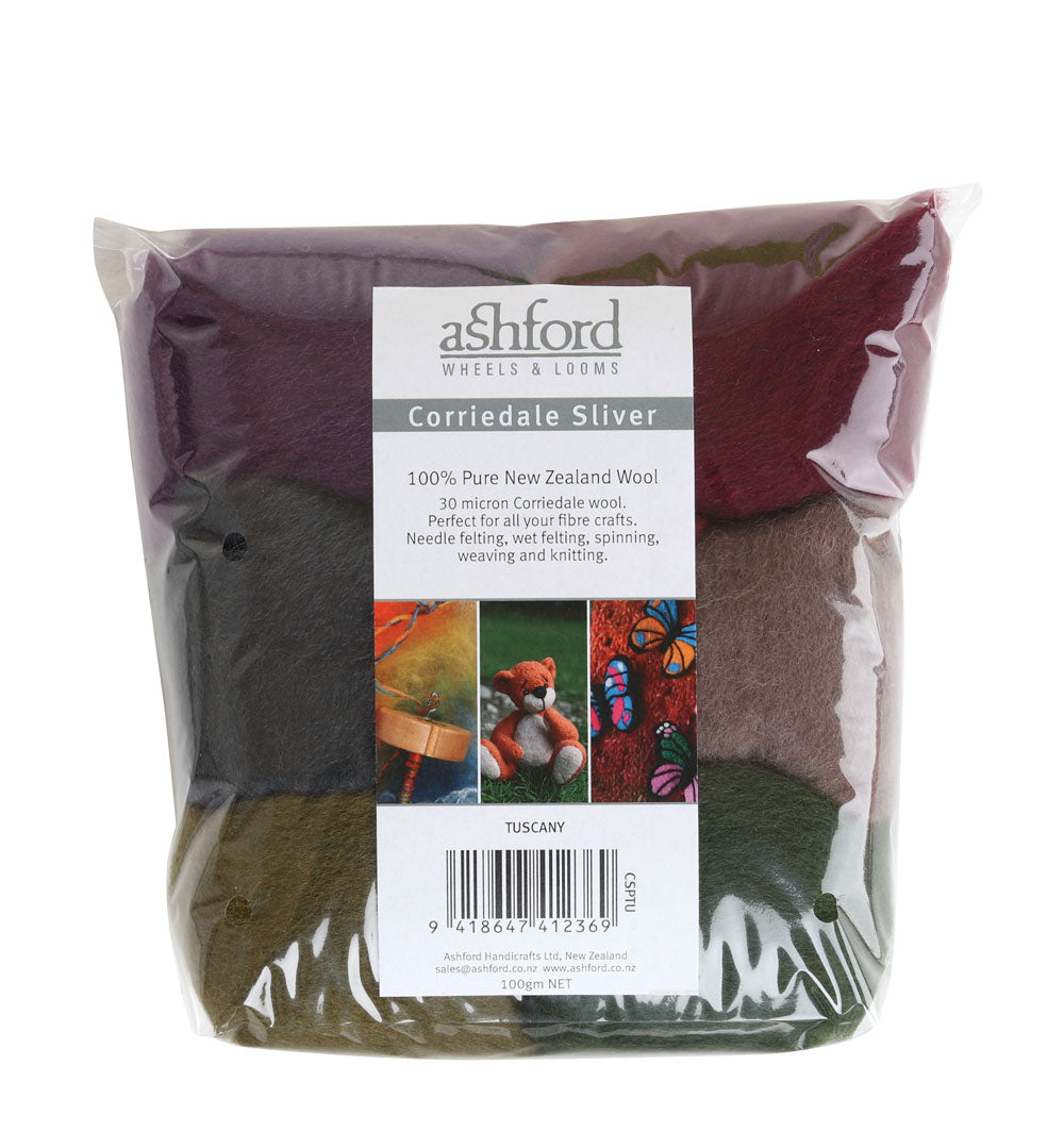 Ashford Corriedale Wool Felting Pack